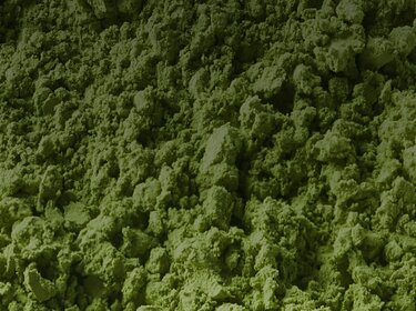 green chemical powder close up | © Allgaier Process Technology 2022