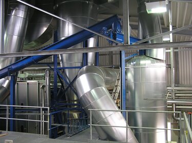 Dispersion Dryer FL-T in a machine plant for drying powders and fibres | © Allgaier Process Technology 2022